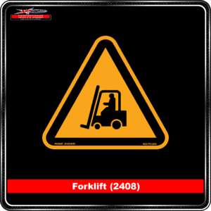 Product Background - Safety Signs - Forklift 2408