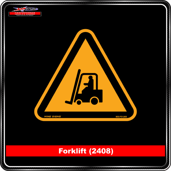 Product Background - Safety Signs - Forklift 2408