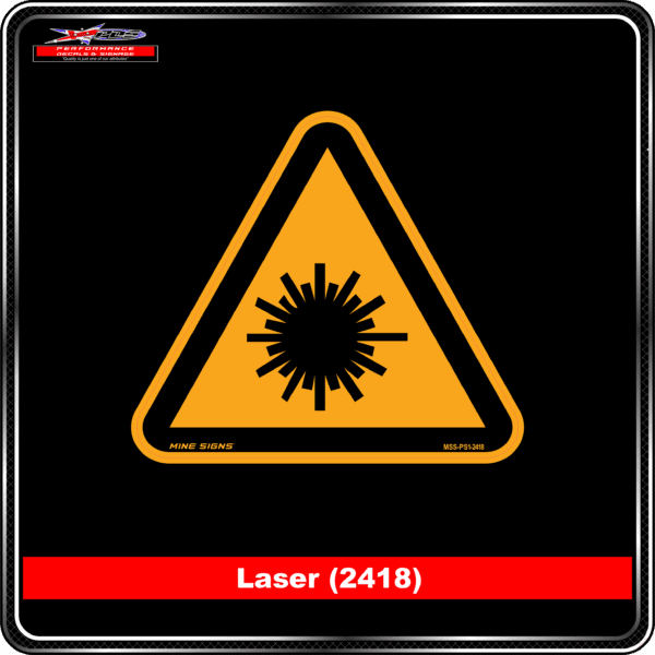 Product Background - Safety Signs - Laser 2418