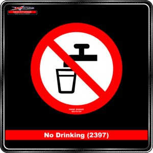 No Drinking (Pictogram 2397)