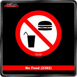 Product Background - Safety Signs - No Food 2382