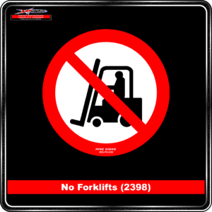 No Forklifts (Pictogram 2398)