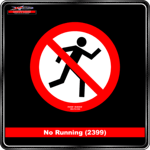 No Running (Pictogram 2399)