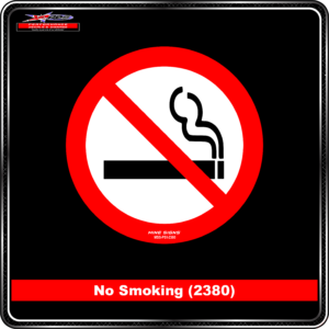 Product Background - Safety Signs - No Smoking 2380