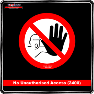 No Unauthorised Access (Pictogram 2400)