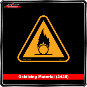 Product Background - Safety Signs - Oxidizing Material 2426