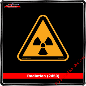 Product Background - Safety Signs - Radiation 2450