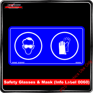 Product Background - Safety Signs - Safety Glasses and Mask