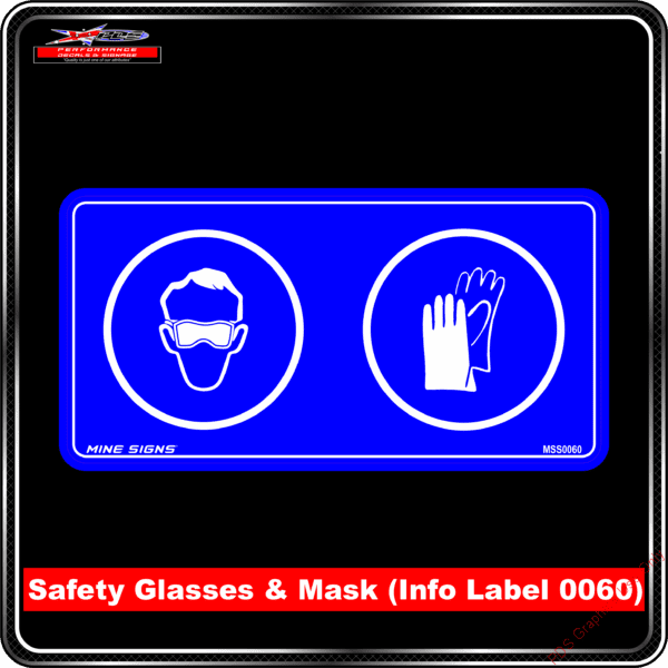 Product Background - Safety Signs - Safety Glasses and Mask