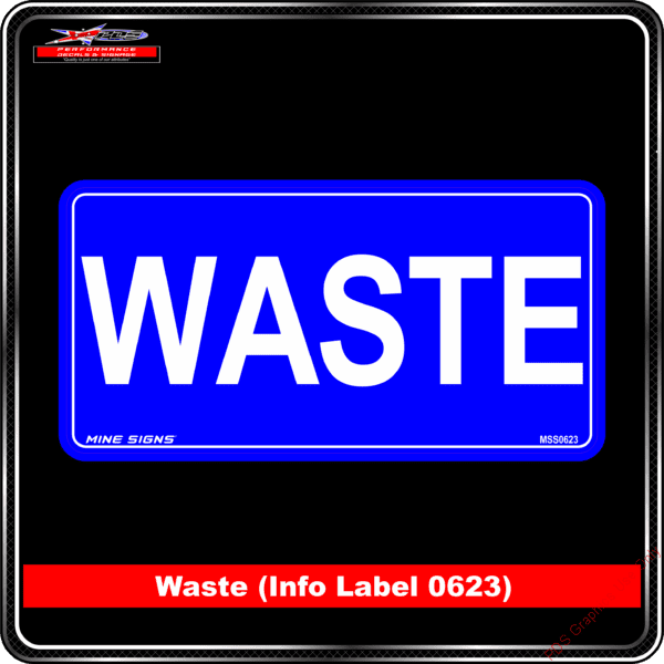Product Background - Safety Signs - Waste 0623