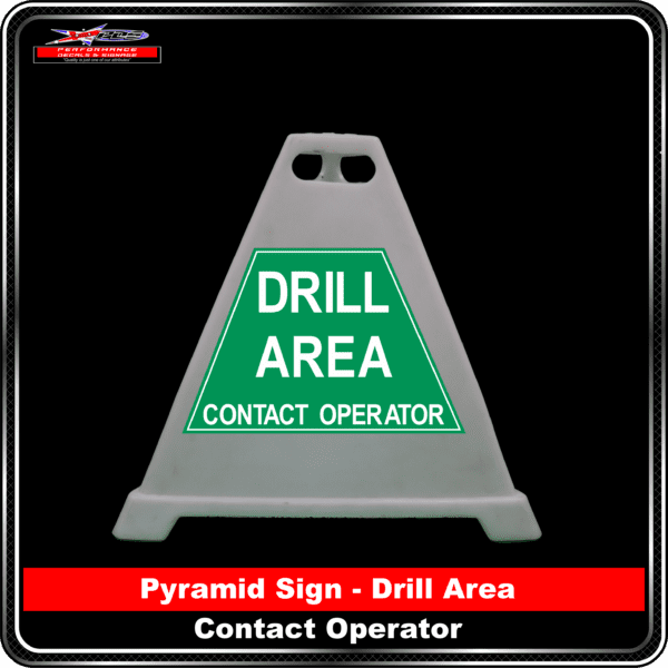 Pyramid Signs - Drill Area Contact Operator