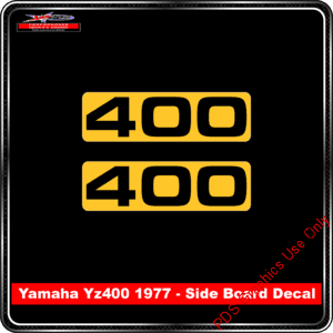 PDS - Product Backgrounds - Motocross Decal - Yamaha yz400 Side Board
