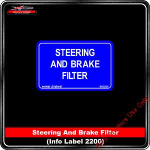 Product Background - Safety Signs - Steering and Brake Filter