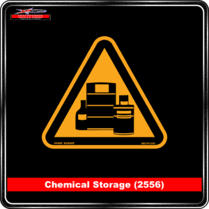 Product Background - Safety Signs - Chemical Storage 2556 --