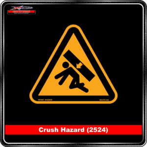 Product Background - Safety Signs - Crush Hazard 2524