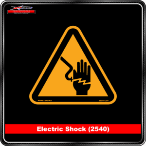 Product Background - Safety Signs - Electric Shock 2540