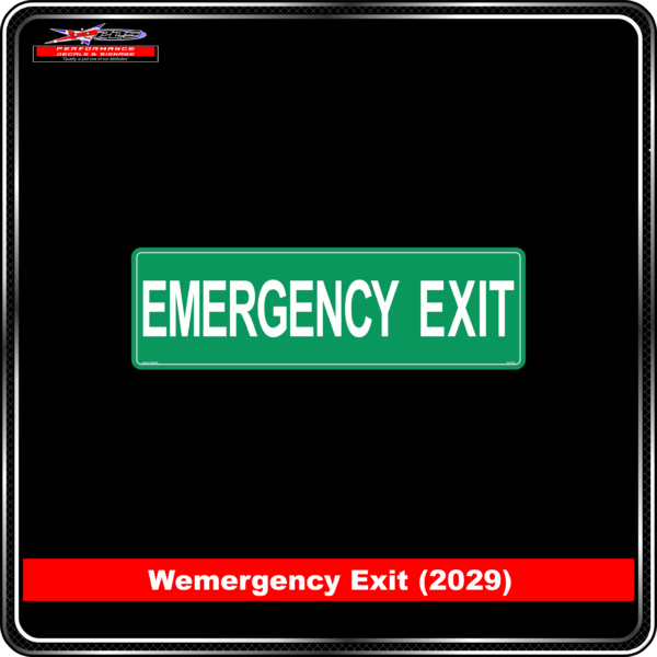 Emergency Exit (Info Label 2029)