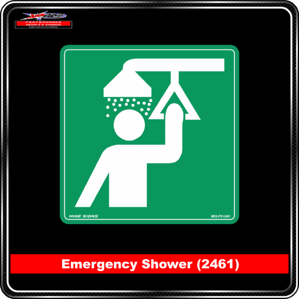 Product Background - Safety Signs - Emergency Shower 2461