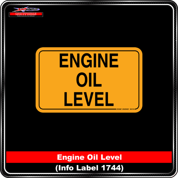 Engine Oil Level (Info Label 1744)