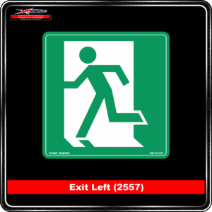 Product Background - Safety Signs - Exit Left 2557