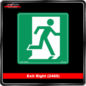 Product Background - Safety Signs - Exit Right