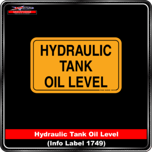 Hydraulic Tank Oil Level (Info Label 1749)