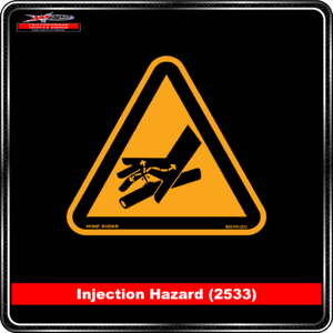 Product Background - Safety Signs - Injection Hazard 2533