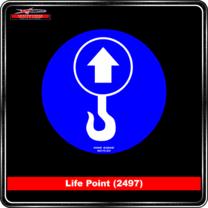 Lift Point (Pictogram 2497) Product Background - Safety Signs - Life Point (2497)