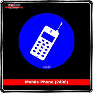 Mobile Phone (Pictogram 2498) Product Background - Safety Signs - Mobile Phone (2498)