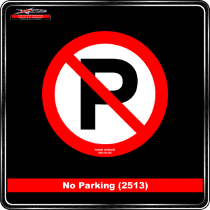 Product Background - Safety Signs - No Parking 2513