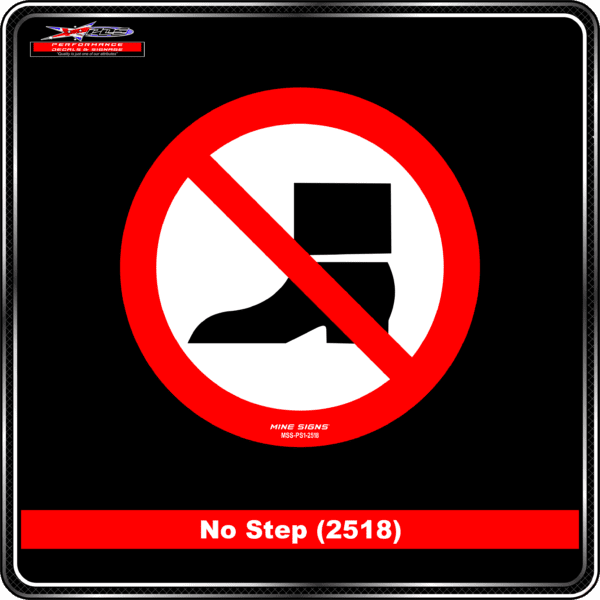 Product Background - Safety Signs - No Step 2518