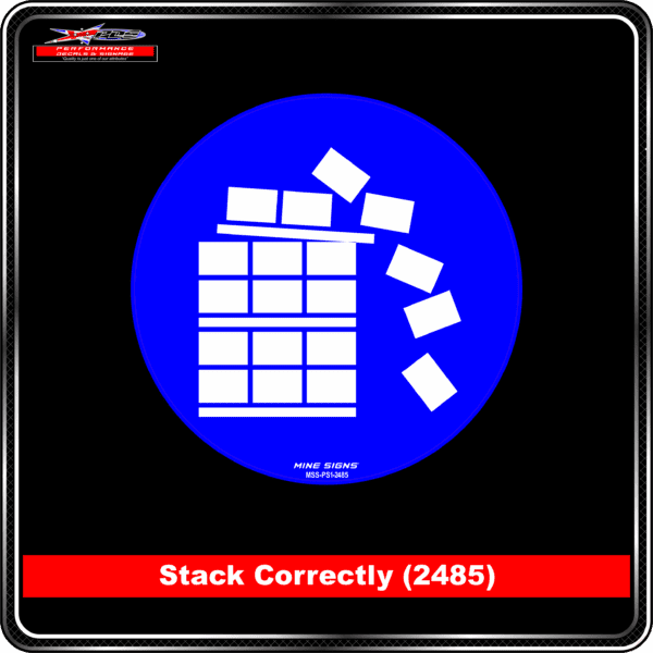 Product Background - Safety Signs - Stack Correctly (2485)