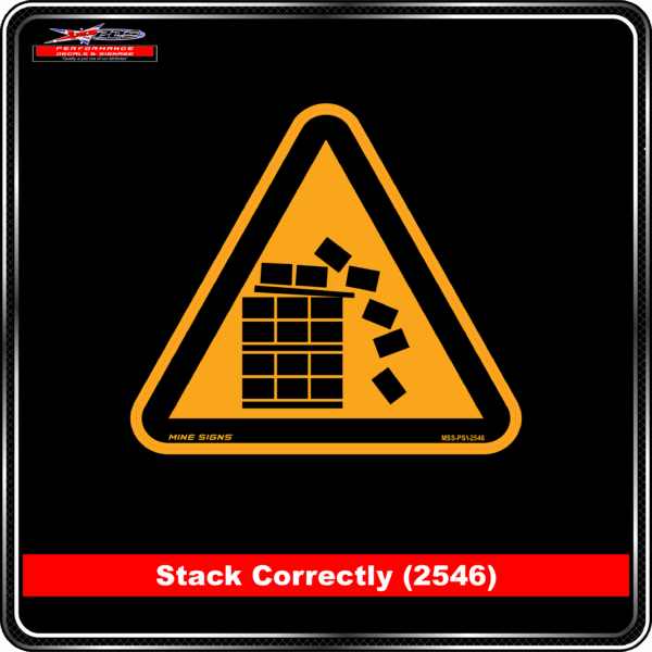 Product Background - Safety Signs - Stack Correctly 2546