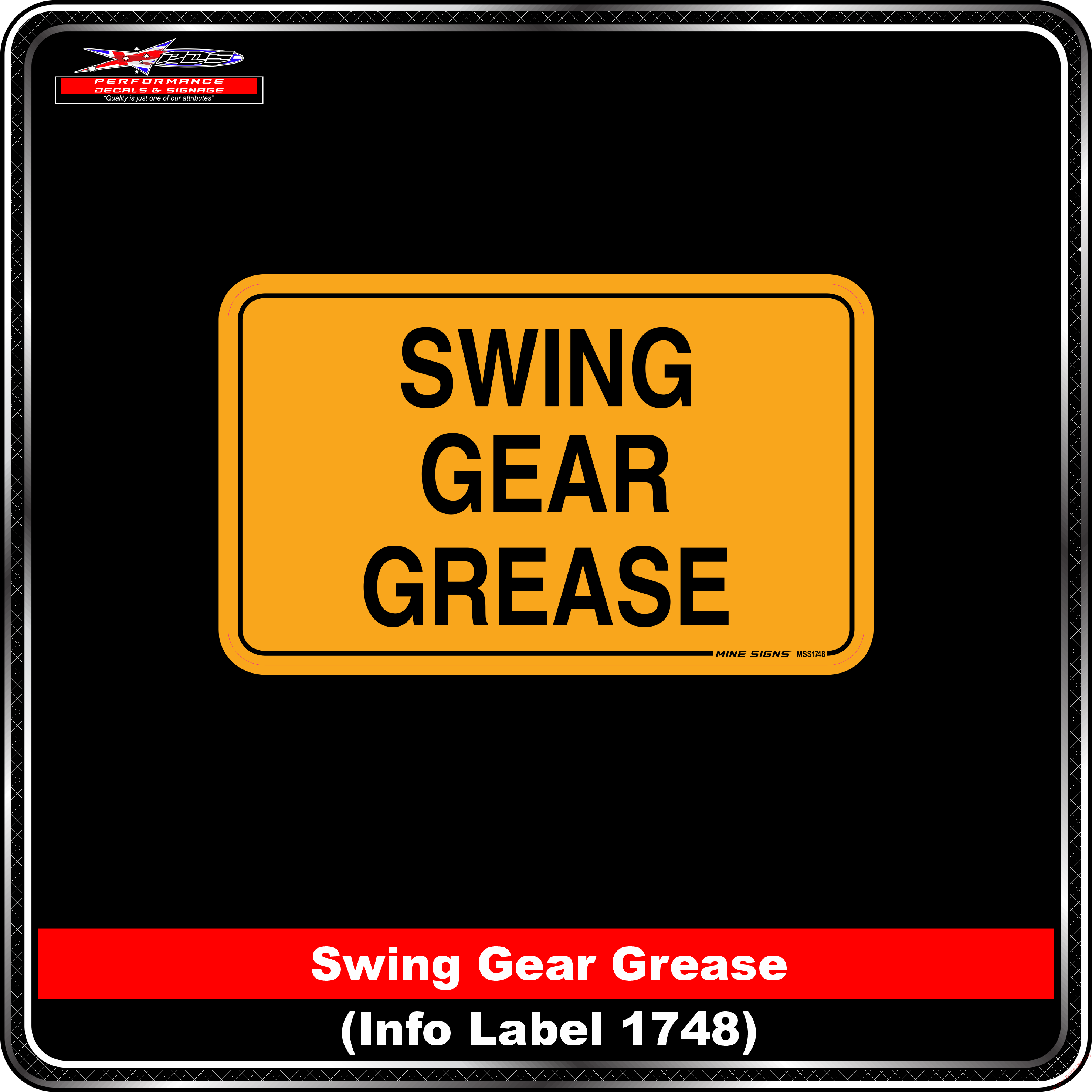 Swing Gear Grease (Info Label 1748)