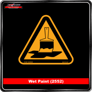 Product Background - Safety Signs - Wet Paint 2552