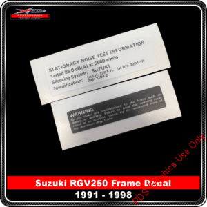 Suzuki RGV 250 (1991 - 1998) Frame Labels