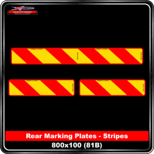 Rear Marking Plates - Stripes 81b