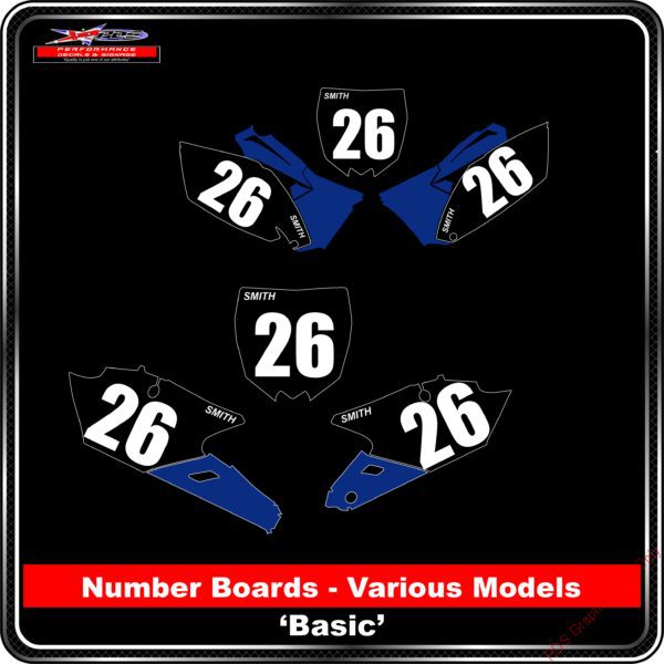 Yamaha Number Boards - Basic Design