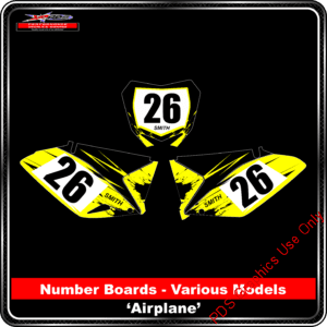 Suzuki Number Boards 'Airplane'