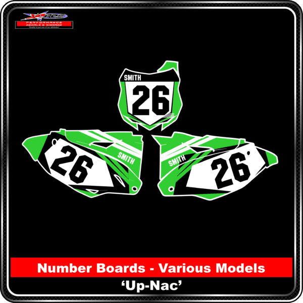 Kawaski Number Boards - Up Nac Design