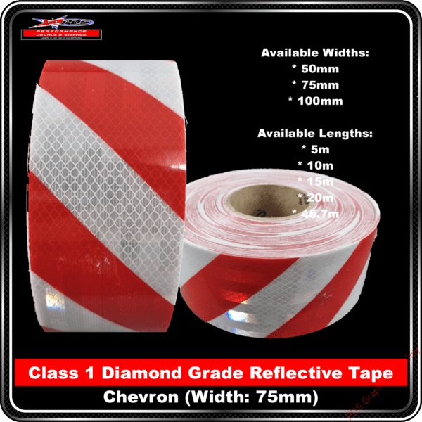 Product Backgrounds - Tape - 3M FYG Tape Red White Chevron Left 75