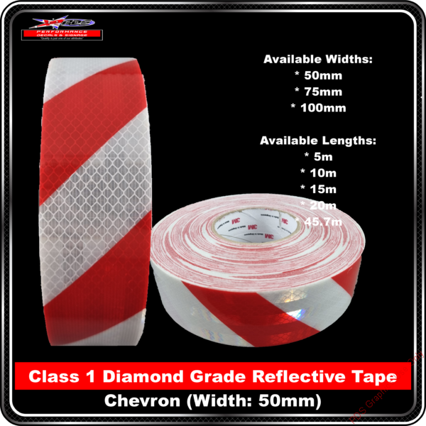 Product Backgrounds - Tape - 3M FYG Tape Red White Chevron Right 50