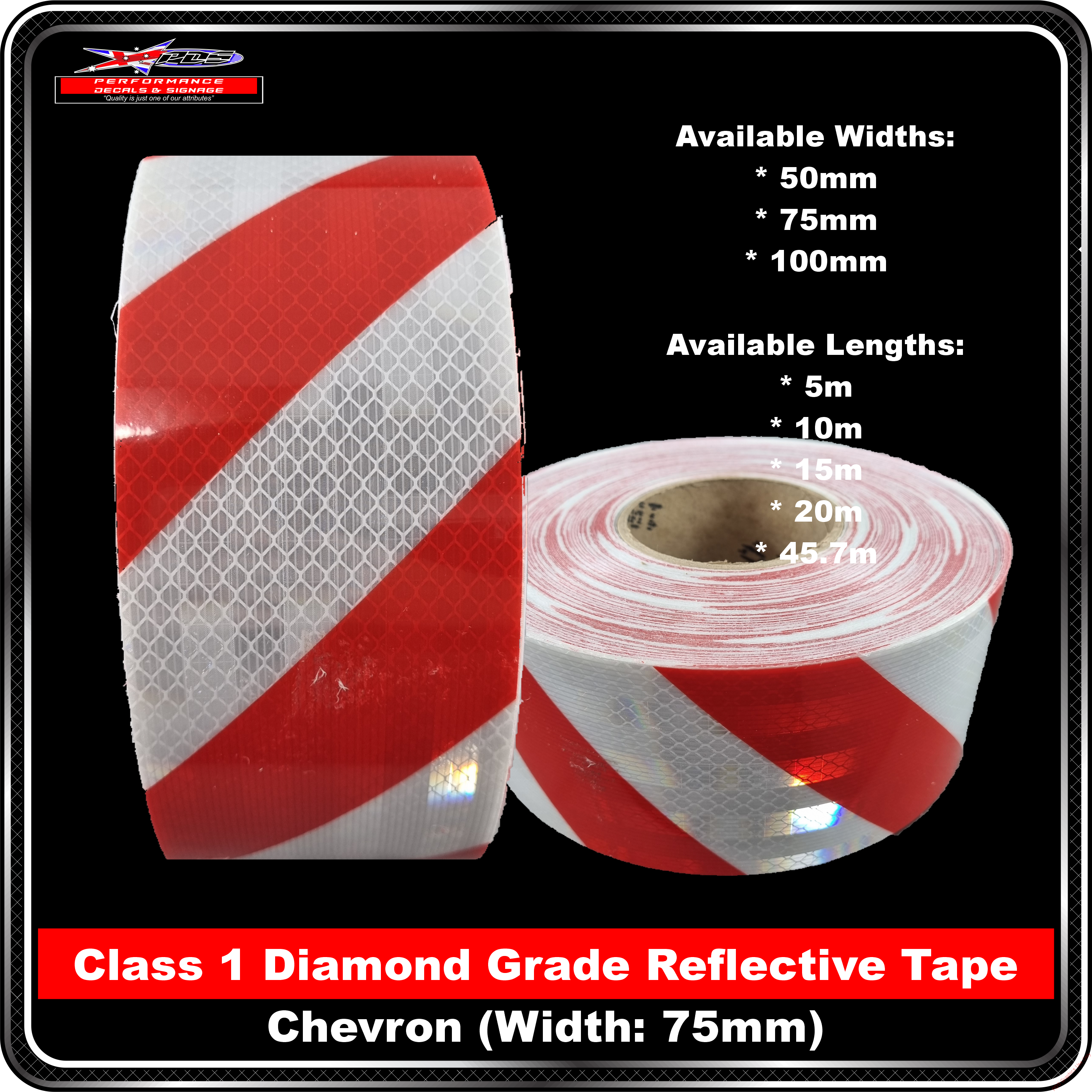 3M Red/White Class 1 Chevron Reflective Tape Product Backgrounds - Tape - 3M FYG Tape Red White Chevron Right 75