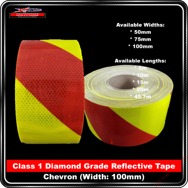Product Backgrounds - Tape - 3M FYG Tape Yellow Red Chevron 100 LEFT