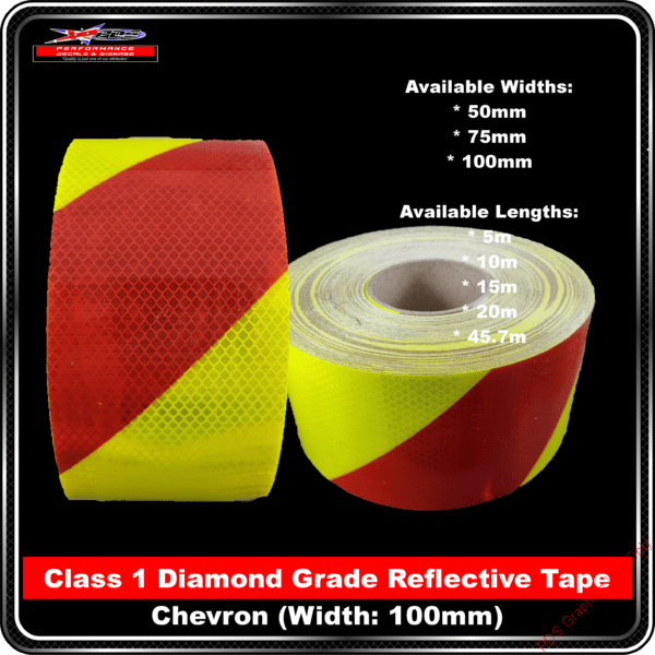 3M Yellow/Red Class1 Chevron Reflective Tape