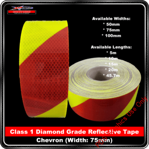 3M Yellow/Red Class1 Chevron Reflective Tape