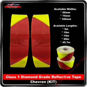 3M Fluoro FYG/Red reflective Tape Class1
