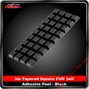 3M™ Bumpon™ Protective Products 3M Tapered Square PUR Self Adhesive Feet