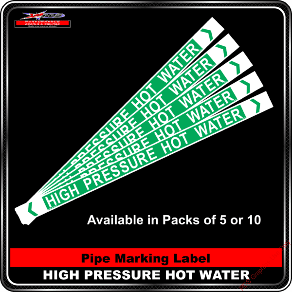 Pipe Markers - High Pressure Hot Water