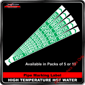 Pipe Markers - High Temperature Hot Water